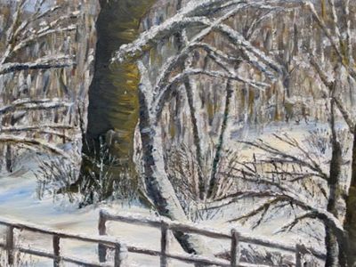 Sara James Windebank - Acrylic on Canvas - In Winter's Grip