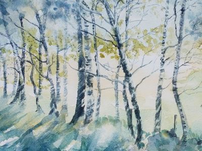 Denise Chateau-Loney - Watercolour - Strathkelvin Railway Path
