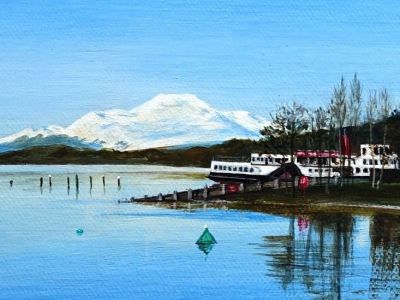Ann Nevett - Acrylic - Ben Lomond and Maid of the Loch