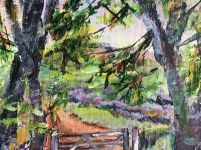 Margaret Graham - Acrylic on Canvas - Summertime Beyond Baldernock