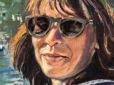 Margie Kanaiah - A sailing trip to Capri - Pastel